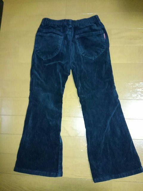 ☆美品☆ブラックブーツカットコーデュロイパンツ☆120 < キッズ/ベビー  ☆美品☆ブラックブーツカットコーデュロイパンツ☆120 < キッズ/ベビーの