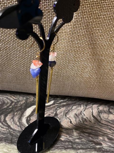 天然石ピアス??Rクォーツ&ジェイド < 女性アクセサリー/時計  天然石ピアス??Rクォーツ&ジェイド < 女性アクセサリー/時計の