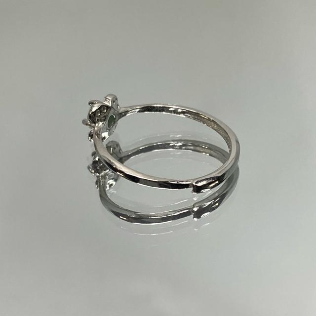 《No.R040》天然石エメラルド 天然非加熱 フリーサイズリング < 女性アクセサリー/時計  《No.R040》天然石エメラルド 天然非加熱 フリーサイズリング < 女性アクセサリー/時計の