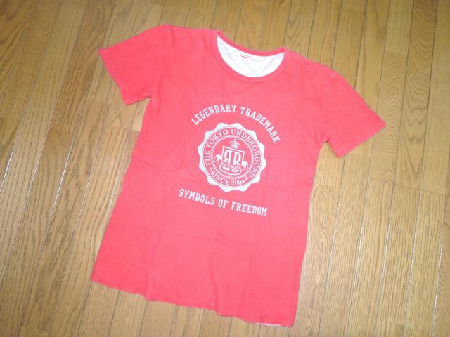 BACKBONE バックボーン カレッジロゴ Tシャツ M 赤 カットソー パンチングドット < ブランド BACKBONE バックボーン カレッジロゴ Tシャツ M 赤 カットソー パンチングドット < ブランドの