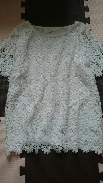 grove グローブ☆透かし編みレーストップス★アイボリー☆ < ブランド  grove グローブ☆透かし編みレーストップス★アイボリー☆  < ブランドの