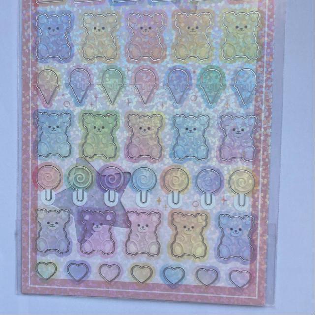 キラキラくまちゃん コラージュ 素材 デコレーション シール マスキングテープ N2m < インテリア/ライフ  キラキラくまちゃん コラージュ 素材 デコレーション シール マスキングテープ N2m < インテリア/ライフの