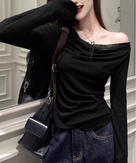 送料無料 新品 レース 長袖Tシャツ レディース 薄手 < 女性ファッション  送料無料 新品 レース 長袖Tシャツ レディース 薄手 < 女性ファッションの