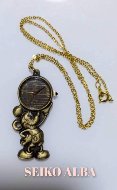 【SEIKO】セイコーアルバ ミッキー ペンダントウォッチ 時計 クォーツ 2針 正規品 < ブランド 【SEIKO】セイコーアルバ ミッキー ペンダントウォッチ 時計 クォーツ 2針 正規品 < ブランドの