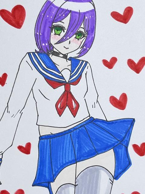 自作イラスト チェンソーマン レゼ ハガキサイズ 制服セーラー服コスプレ12 < アニメ/コミック/キャラクター 自作イラスト チェンソーマン レゼ ハガキサイズ 制服セーラー服コスプレ12 < アニメ/コミック/キャラクターの