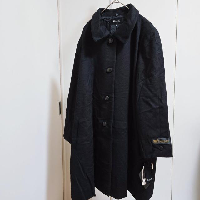 �V�i�^�O�t���@Renievel �J�V�~��100%�@�u���b�N�E�[���R�[�g L�T�C�Y  �� �����t�@�b�V������ 