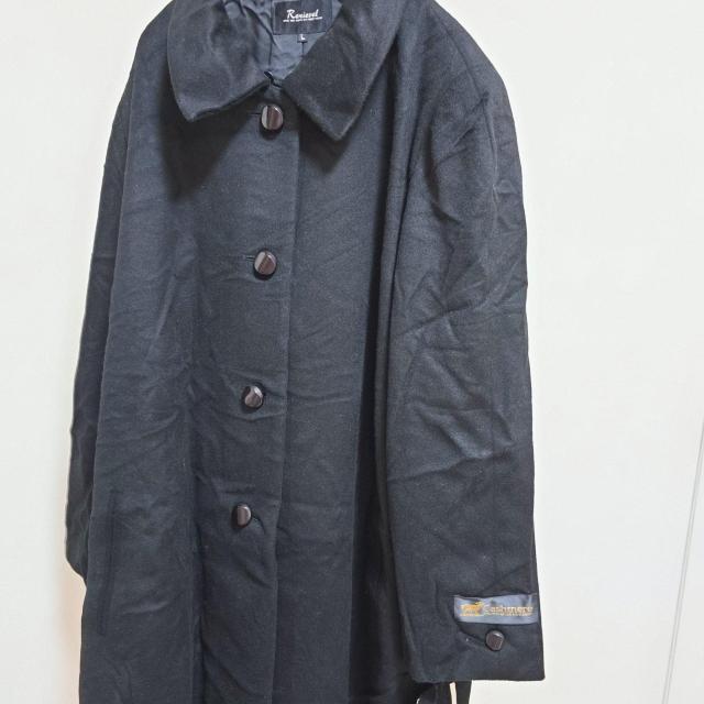 �V�i�^�O�t���@Renievel �J�V�~��100%�@�u���b�N�E�[���R�[�g L�T�C�Y �� �����t�@�b�V������ 