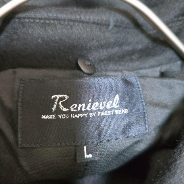 �V�i�^�O�t���@Renievel �J�V�~��100%�@�u���b�N�E�[���R�[�g L�T�C�Y �� �����t�@�b�V������ 