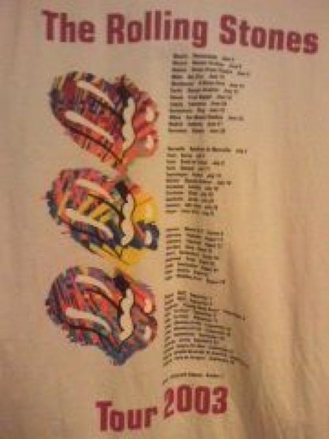†ローリングストーンズ†2003年ツアーTシャツ† < 男性ファッション  †ローリングストーンズ†2003年ツアーTシャツ† < 男性ファッションの