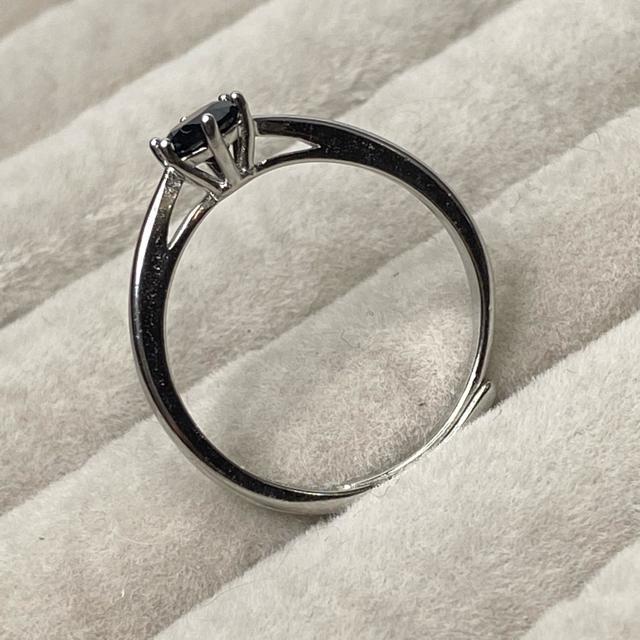 《No.R050》まるでダイヤの様な輝き 天然石ブラックスピネル フリーサイズリング < 女性アクセサリー/時計  《No.R050》まるでダイヤの様な輝き 天然石ブラックスピネル フリーサイズリング < 女性アクセサリー/時計の