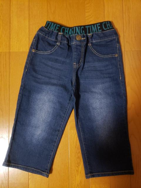 ☆新品未使用☆ウエストリブ半端丈ストレッチジーンズ☆150 < キッズ/ベビー  ☆新品未使用☆ウエストリブ半端丈ストレッチジーンズ☆150  < キッズ/ベビーの