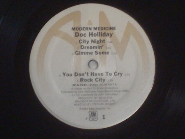 MODERN MEDICINE / DOC HOLLIDAY  US.org盤LP < CD/DVD/ビデオ  MODERN MEDICINE / DOC HOLLIDAY  US.org盤LP < CD/DVD/ビデオの