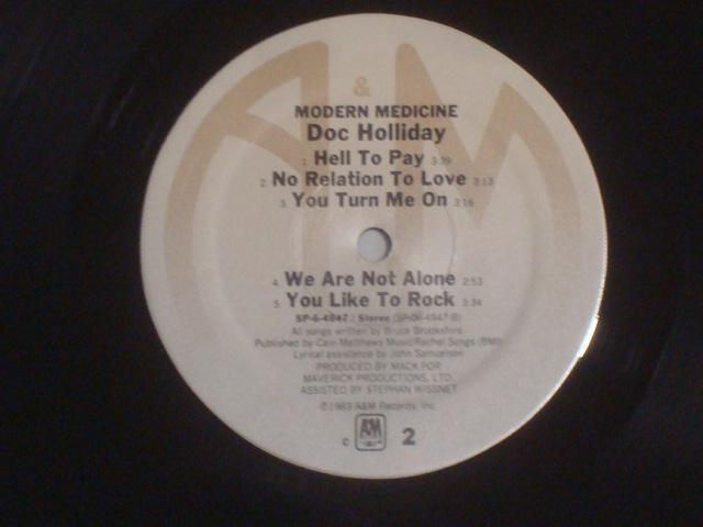 MODERN MEDICINE / DOC HOLLIDAY  US.org盤LP < CD/DVD/ビデオ  MODERN MEDICINE / DOC HOLLIDAY  US.org盤LP < CD/DVD/ビデオの