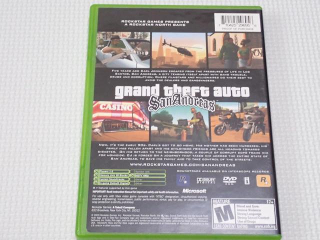 xbox★grand theft auto SanAndreas 海外版 北米版 マップ付 < ゲーム本体/ソフト  xbox★grand theft auto SanAndreas 海外版 北米版 マップ付 < ゲーム本体/ソフトの