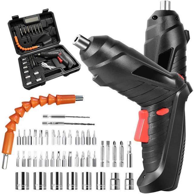 電動ドライバー 小型 セット 充電式 初心者 47本ビット LEDライト 延長棒 色ランダム 正逆転切り替え < ペット/手芸/園芸  電動ドライバー 小型 セット 充電式 初心者 47本ビット LEDライト 延長棒 色ランダム 正逆転切り替え < ペット/手芸/園芸の