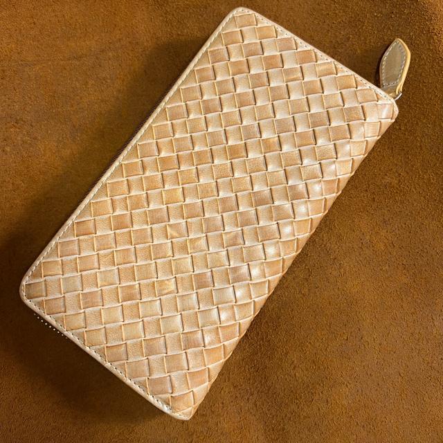 グリーン ブラウン ハンドメイド 新品 ブライドレザー ヌメ革/本革 編み込み メンズ財布 長財布  ラウンドファスナー < 男性ファッション  グリーン ブラウン ハンドメイド 新品 ブライドレザー ヌメ革/本革 編み込み メンズ財布 長財布  ラウンドファスナー < 男性ファッションの