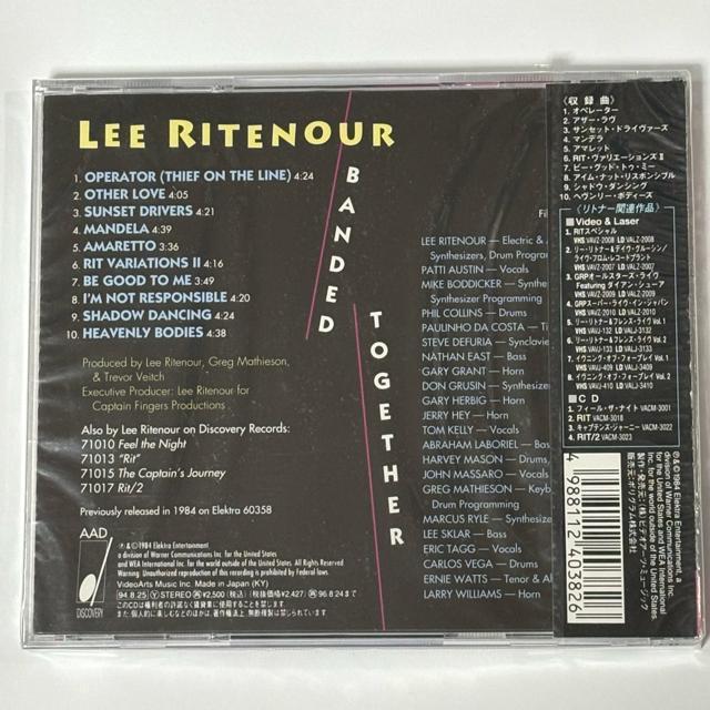 未開封品 LEE RITENOUR / BANDED TOGETHER < CD/DVD/ビデオ  未開封品 LEE RITENOUR / BANDED TOGETHER < CD/DVD/ビデオの