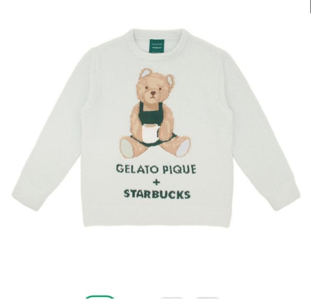gelato pique パウダーベアジャガードプルオーバー ミントグリーン gelato pique パウダーベアジャガードプルオーバー ミントグリーン