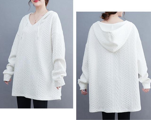 キルト パーカー チュニック トップス ワイド ゆったり ホワイト 大きいサイズ < 女性ファッション キルト パーカー チュニック トップス ワイド ゆったり ホワイト 大きいサイズ < 女性ファッションの