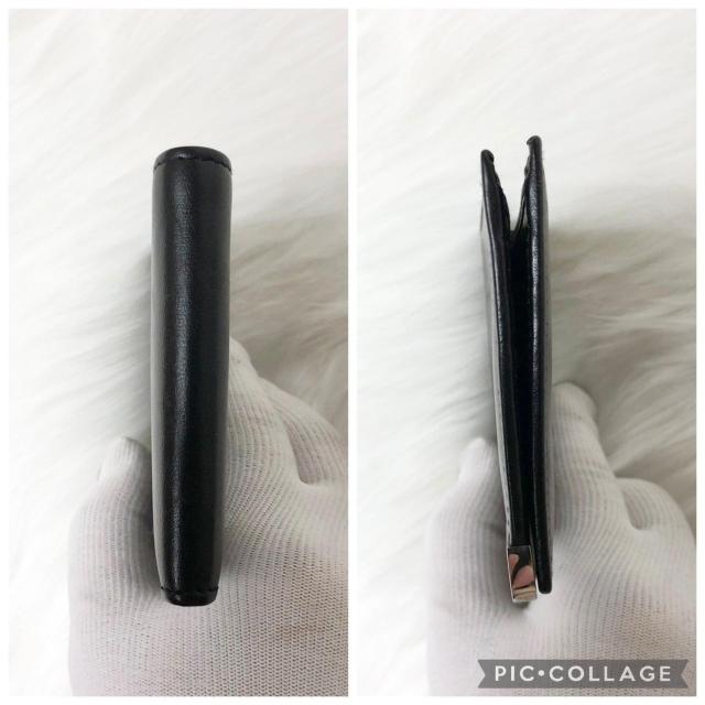 GUCCI �O�b�` ��܂���z �܂���z �V���o�[�v���[�g���S �� �u���b�N ���U�[ �� �u�����h�� 