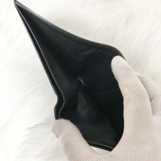 GUCCI �O�b�` ��܂���z �܂���z �V���o�[�v���[�g���S �� �u���b�N ���U�[ �� �u�����h�� 