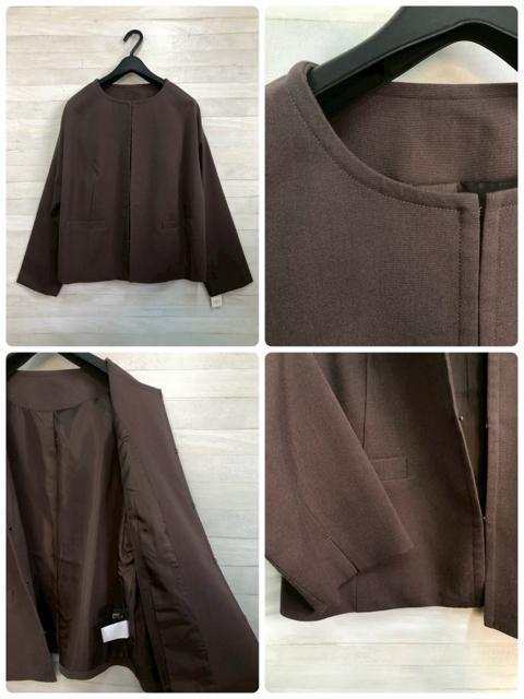 新品☆LL♪ブラウン茶ワンピ・パンツ付スーツ3点set着回しスーツ♪☆R140 < 女性ファッション 新品☆LL♪ブラウン茶ワンピ・パンツ付スーツ3点set着回しスーツ♪☆R140 < 女性ファッションの