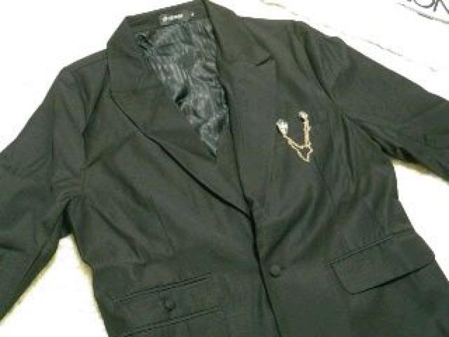 【EL DIABLO/エルディアブロ】ブローチ.袋付♪2way テーラードジャケット 黒 < 男性ファッション 【EL DIABLO/エルディアブロ】ブローチ.袋付♪2way テーラードジャケット 黒 < 男性ファッションの