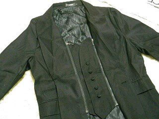 【EL DIABLO/エルディアブロ】ブローチ.袋付♪2way テーラードジャケット 黒 < 男性ファッション 【EL DIABLO/エルディアブロ】ブローチ.袋付♪2way テーラードジャケット 黒 < 男性ファッションの