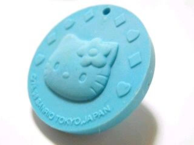 《New》キティちゃん★コイン型・ぷっくり消しゴム<ブルー> < インテリア/ライフ 《New》キティちゃん★コイン型・ぷっくり消しゴム<ブルー> < インテリア/ライフの