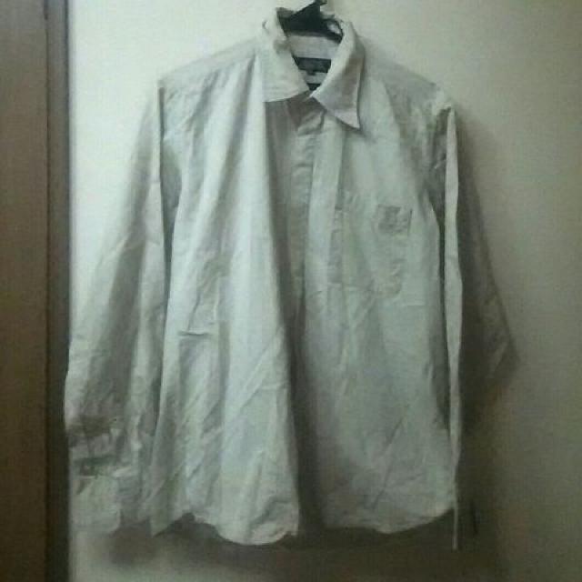 BENO★used★メンズ隠しボタンシンプルシャツMベージュ < 男性ファッション  BENO★used★メンズ隠しボタンシンプルシャツMベージュ  < 男性ファッションの