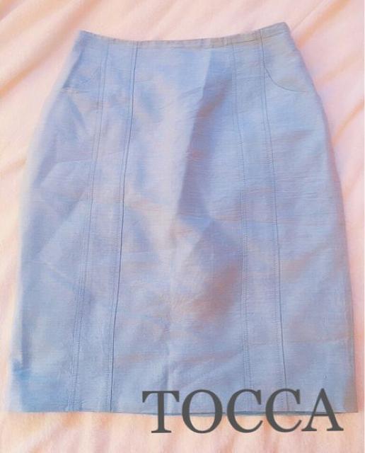 TOCCAトッカ【新品同様】シルクタイトスカート●ジーンズブルー < ブランド TOCCAトッカ【新品同様】シルクタイトスカート●ジーンズブルー < ブランドの