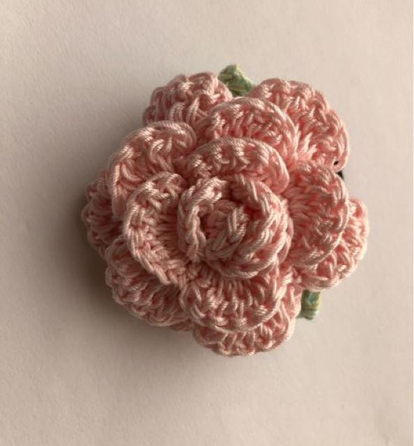 ハンドメイド ヘアゴム レース糸の薔薇♪ ピンク axes好き♪ < 女性ファッション  ハンドメイド ヘアゴム レース糸の薔薇♪ ピンク axes好き♪ < 女性ファッションの