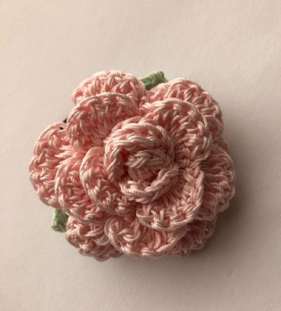 ハンドメイド ヘアゴム レース糸の薔薇♪ ピンク axes好き♪ < 女性ファッション  ハンドメイド ヘアゴム レース糸の薔薇♪ ピンク axes好き♪ < 女性ファッションの