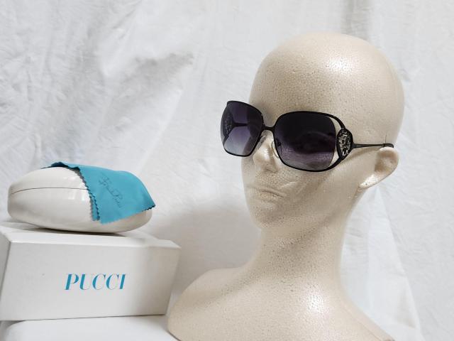 正規良 レア エミリオプッチ ロゴ メタリックサングラス 黒 オープンフレーム ビッグレンズ ラグジュアリーアイウェア 付属有 < ブランド  正規良 レア エミリオプッチ ロゴ メタリックサングラス 黒 オープンフレーム ビッグレンズ ラグジュアリーアイウェア 付属有 < ブランドの