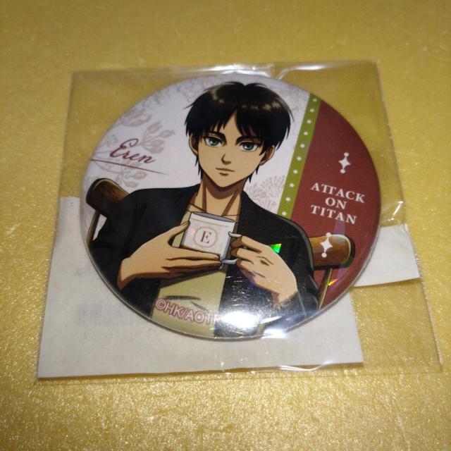 エレン D賞ホログラム缶バッジ ティータイムver. オンラインくじ 進撃の巨人 < アニメ/コミック/キャラクター  エレン D賞ホログラム缶バッジ ティータイムver. オンラインくじ 進撃の巨人  < アニメ/コミック/キャラクターの