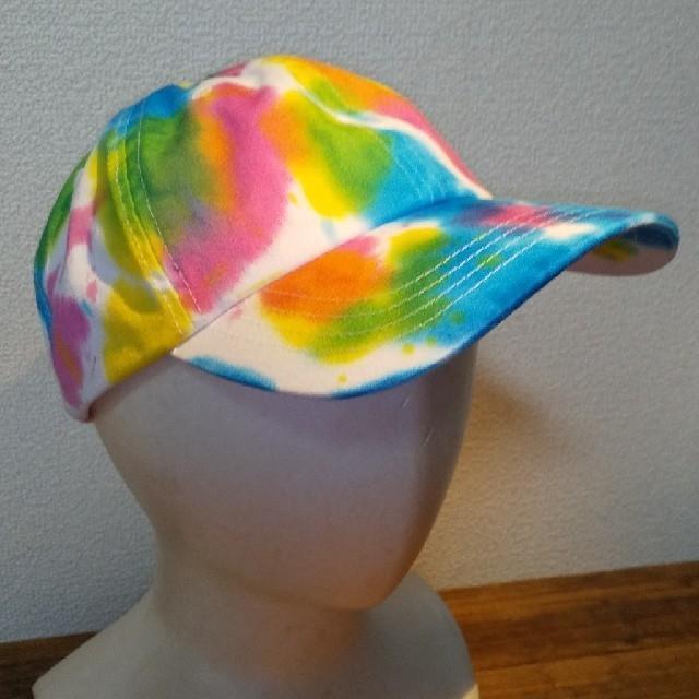 NEW HATTAN ニューハッタン タイダイ キャップ ピンク 未使用 < 男性ファッション  NEW HATTAN ニューハッタン タイダイ キャップ ピンク 未使用 < 男性ファッションの