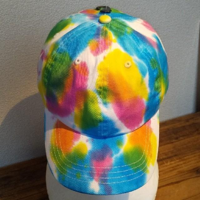 NEW HATTAN ニューハッタン タイダイ キャップ ピンク 未使用 < 男性ファッション  NEW HATTAN ニューハッタン タイダイ キャップ ピンク 未使用 < 男性ファッションの