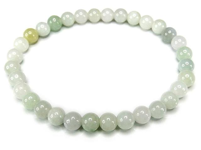 ひすい6oブレスレット天然石明るい本翡翠ジェーダイト石街 < 女性アクセサリー/時計  ひすい6oブレスレット天然石明るい本翡翠ジェーダイト石街  < 女性アクセサリー/時計の