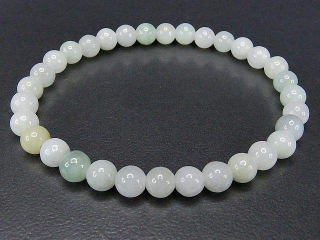 ひすい6oブレスレット天然石明るい本翡翠ジェーダイト石街 < 女性アクセサリー/時計  ひすい6oブレスレット天然石明るい本翡翠ジェーダイト石街 < 女性アクセサリー/時計の