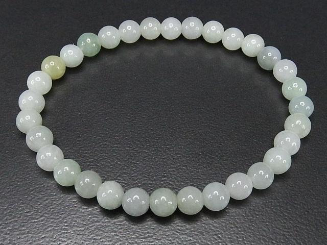 ひすい6oブレスレット天然石明るい本翡翠ジェーダイト石街 < 女性アクセサリー/時計  ひすい6oブレスレット天然石明るい本翡翠ジェーダイト石街 < 女性アクセサリー/時計の