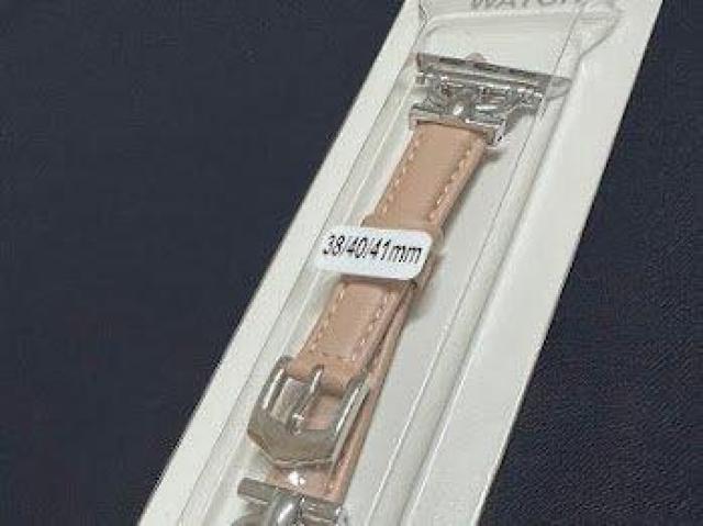 Apple Watch バンド 合皮 38/40/41mm ライトピンク+シルバー < 女性アクセサリー/時計 Apple Watch バンド 合皮 38/40/41mm ライトピンク+シルバー < 女性アクセサリー/時計の