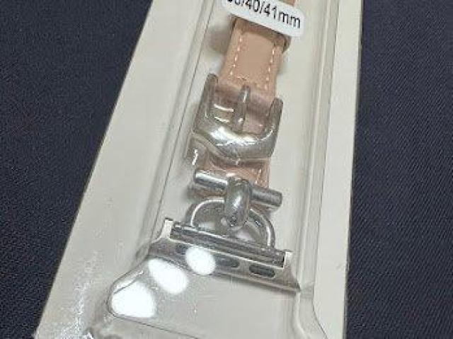 Apple Watch バンド 合皮 38/40/41mm ライトピンク+シルバー < 女性アクセサリー/時計 Apple Watch バンド 合皮 38/40/41mm ライトピンク+シルバー < 女性アクセサリー/時計の