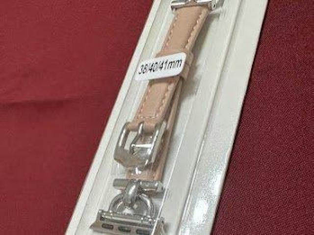 Apple Watch バンド 合皮 38/40/41mm ライトピンク+シルバー < 女性アクセサリー/時計 Apple Watch バンド 合皮 38/40/41mm ライトピンク+シルバー < 女性アクセサリー/時計の