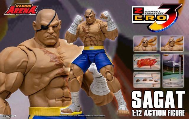 Storm Collectibles �X�g���[�g�t�@�C�^�[ZERO3   SFSA03 Sagat �T�K�b�g 1/12�t�B�M���A  �� �z�r�[�� 