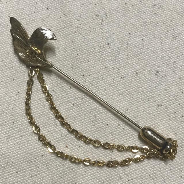 レア 正規品 ヴィンテージ シャネル CoCoリーフモチーフ ピンブローチ ゴールド < ブランド レア 正規品 ヴィンテージ シャネル CoCoリーフモチーフ ピンブローチ ゴールド < ブランドの