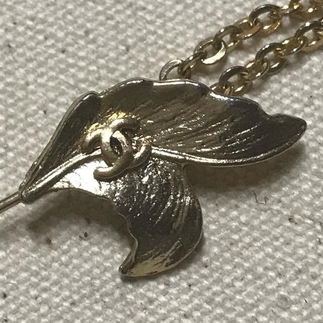 レア 正規品 ヴィンテージ シャネル CoCoリーフモチーフ ピンブローチ ゴールド < ブランド レア 正規品 ヴィンテージ シャネル CoCoリーフモチーフ ピンブローチ ゴールド < ブランドの