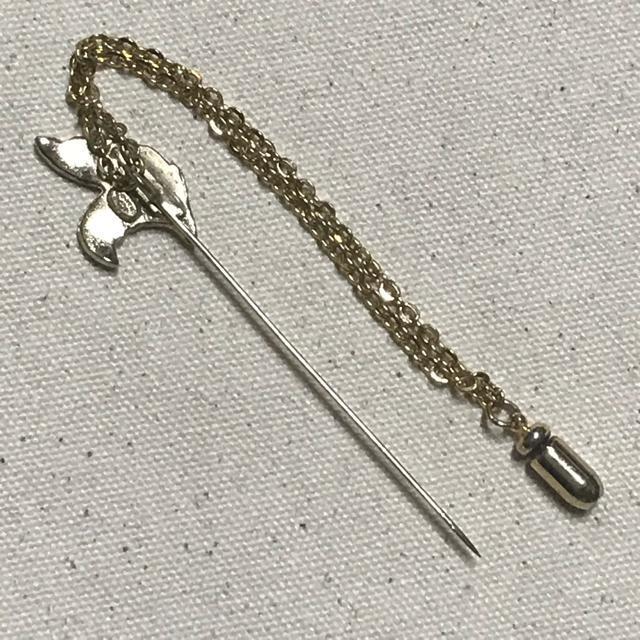 レア 正規品 ヴィンテージ シャネル CoCoリーフモチーフ ピンブローチ ゴールド < ブランド レア 正規品 ヴィンテージ シャネル CoCoリーフモチーフ ピンブローチ ゴールド < ブランドの