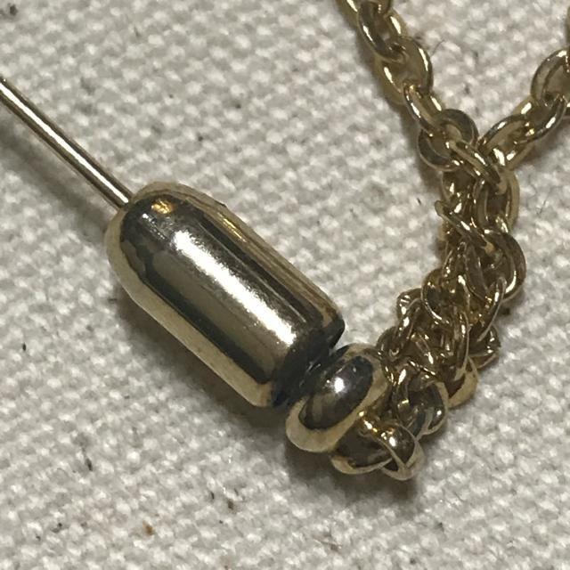 レア 正規品 ヴィンテージ シャネル CoCoリーフモチーフ ピンブローチ ゴールド < ブランド レア 正規品 ヴィンテージ シャネル CoCoリーフモチーフ ピンブローチ ゴールド < ブランドの