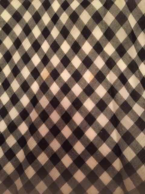 シンシアローリー フレアギンガムチェック半袖ワンピ 黒×白 < ブランド  シンシアローリー フレアギンガムチェック半袖ワンピ 黒×白 < ブランドの