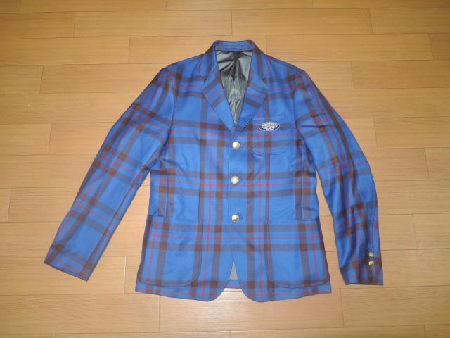 APE×LOCHCARRON×GOREチェック柄テーラードジャケットS青系 < ブランド  APE×LOCHCARRON×GOREチェック柄テーラードジャケットS青系  < ブランドの